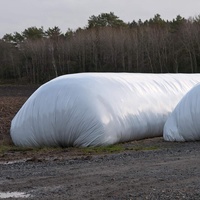 Sacs de stockage agricoles en plastique pour ensilage, sacs de silo pour céréales de maïs, manchons de sacage pour ensilage en gros