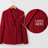 Blazer de luxe élégant pour femme à manches longues, avec logo personnalisé Delta Sigma, inspiré des insignes maçonniques du patrimoine grec