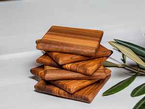 Posavasos Cuadrados de Madera Ecológicos, Lavables, Clásicos y Duraderos, Juego de 6 Piezas, para Teteras, Mesa de Comedor, Sala de Estar, Universal - Product Image 6