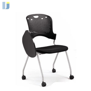 Cómoda Silla de entrenamiento escolar anidada con marco de acero plegable y duradero con ruedas, tableta de escritura y espuma - Product Image 3