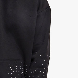Sweat-shirt à capuche oversize pour homme, motif à pois noirs, en molleton respirant, style streetwear décontracté, avec poche, pour l'automne - Product Image 6