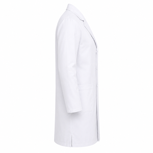 Bata de Laboratorio Médica Personalizada 2026, 100% Algodón Tejido, Unisex, Manga Larga, Uniforme de Hospital, Ropa de Trabajo Profesional para el Sector Sanitario - Product Image 3