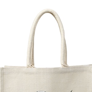 Sacs fourre-tout en toile de coton biodégradables écologiques Sacs à provisions géométriques personnalisés à fermeture éclair à usage quotidien Cadeaux de supermarché - Product Image 4