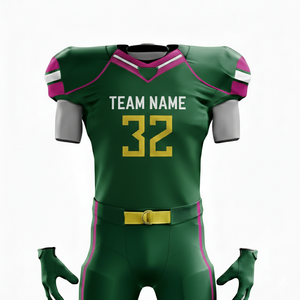 Conjunto de Uniforme de Fútbol Americano con Nuevo Diseño 2026 |   Camiseta Unisex de Manga Corta con Logotipo Personalizado Estampado |   100% Poliéster de Secado Rápido - Product Image 4