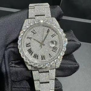 Reloj de Diamantes Personalizado Más Vendido, Reloj de Pulsera Estilo Hip Hop con Incrustaciones de Diamantes para Hombres y Mujeres, Elegante Reloj de Joyería Disponible para la Venta - Product Image 4