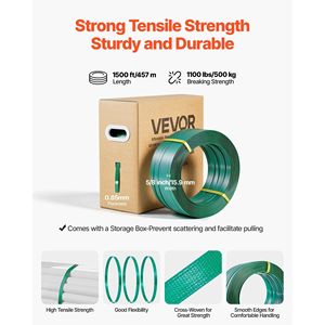 Heavy Duty Banding Sealer Tool Kit 1500 ft PET Band 450 Metal Seals 150 <b>Corner</b> <b>Protectors</b> Gloves Readymade Strapping Solution - Product Image 5