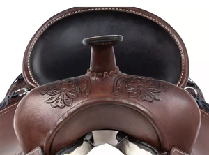 Silla de montar ecuestre de cuero occidental y inglés para carreras de caballos con estructura de madera, personalizable, de alta calidad, de Pakistán - Product Image 5