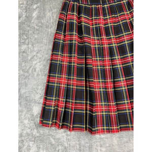 2026 Kilt plissé pour femme en 100% laine, motif tartan Stewart rouge et noir, style écossais traditionnel, ODM - Product Image 3