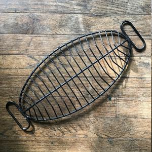 Oval Iron Wire Eco-Friendly Storage <b>Basket</b> with Handles Modern Multi-Purpose <b>Bread</b> Fruit Vegetable Holder - Product Image 1