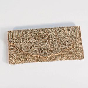 Magnifique pochette de soirée perlée faite à la main, sac de créateur de luxe, sac de mode pour cadeau de mariage, collection femme - Product Image 6