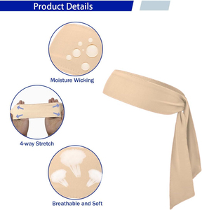 ที่คาดผมสำหรับออกกำลังกาย ซับเหงื่อ ยืดหยุ่นได้ เหมาะสำหรับผู้ชายและผู้หญิง ใช้สำหรับวิ่ง ฟิตเนส ออกกำลังกาย และฝึกซ้อม - Product Image 2