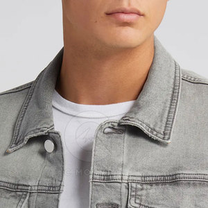 Chaqueta de Mezclilla con Lavado Ácido, Transpirable, Estilo Casual Urbano, con Botones al Frente, Prenda Exterior de Moda para Uso Diario - Product Image 5