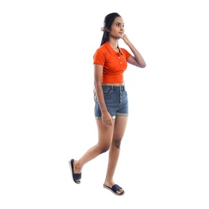 Camiseta Polo Clásica de Tenis de Manga Corta para Mujer, Ropa de Golf, Corte Ajustado, Ropa de Tenis para Mujer, Tops Cortos de Yoga - Product Image 1