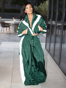 Ensemble deux pièces pour femmes, nouvelle mode d'hiver, veste à capuche à manches longues unie avec fermeture éclair, leggings skinny, survêtement décontracté - Product Image 5
