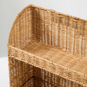 Best Choice Wholesale Rattan Kids Bookshelf 2 Tier Woven <b>Toy</b> Storage <b>Organizer</b> Shelf Display Rack For Nursery Decor - Product Image 5
