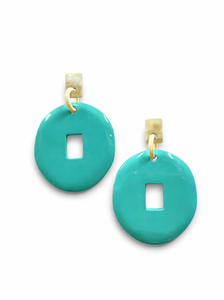 Pendientes Colgantes de Cuerno de Búfalo Hechos a Mano DTJ para Mujer, Estilo Moderno, Acabado Lacado, Ecológicos, 40mm, Gran Valor, Venta al por Mayor, Aniversario - Product Image 5