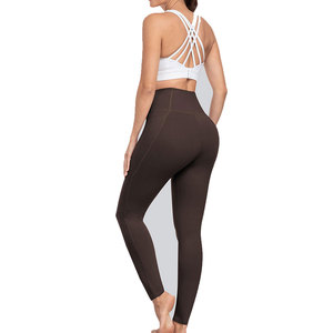 2026 Latest Arrival Legging For Women's High Elasticity Waistband Anti Bacterial Tummy Control Pockets Wear <b>Tight</b> Oem Service - Product Image 2