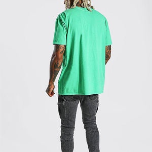 Camiseta Extra Grande Personalizada para Hombre, 100% Algodón, Hombros Caídos, con Gráfico de Mariposa e Impresión Digital Personalizada, Talla Grande - Product Image 2