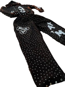Ensemble de survêtement AMG à pois noir, manches longues, fermeture éclair, pantalon de jogging streetwear, unisexe adulte, style automne - Product Image 3