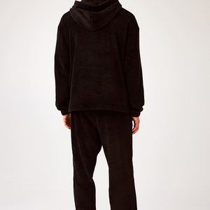 Sweat-shirts à capuche unisexes, mode, couleur unie, rouge, noir, gris, automne, hiver, polaire, 100% coton, surdimensionné, décontracté, hip hop - Product Image 3