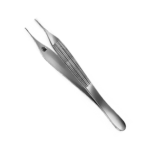 Pinces à micro-tissus manuelles les plus vendues, 1x2 dents, pour chirurgie générale, 120 mm, instruments chirurgicaux de précision en acier inoxydable - Product Image 1