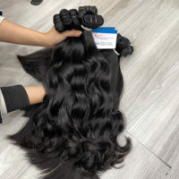 Cheveux vierges non traités de qualité supérieure, extensions de cheveux naturelles ondulées, 100% cheveux humains vietnamiens, en stock