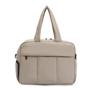 Bolsa de Viaje de Nailon Blanca Personalizada de Gran Capacidad, Bolsa de Gimnasio con Asa Suave y Cierre, Bolsas de Fitness - Product Image 5