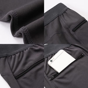 Nouveau design tendance : Leggings de compression pour hommes, taille élastique, haute qualité, couleurs unies, vêtements de yoga, tailles personnalisées, respirants et séchage rapide - Product Image 6