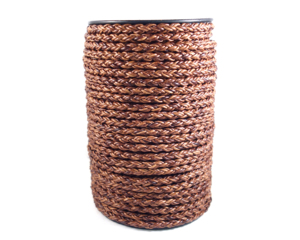 6mm 8 Ply Braided <b>Leather</b> Cord String for Jewelry Craft <b>Bracelet</b> Making DIY Craft Jewelry accessories - Product Image 1