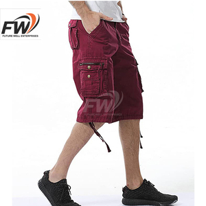 Pantalones Cortos Casuales de Verano para Hombre, Pantalones Cortos de Algodón, Pantalones Cortos Cargo con Múltiples Bolsillos, Pantalones Cortos Casuales de Trabajo hasta la Rodilla - Product Image 3