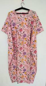 ชุดเดรสสไตล์โบฮีเมียนสำหรับผู้หญิง ผ้าฝ้าย 100% ลายลูกไม้พิมพ์ลายดอกไม้ ความยาวระดับเข่า เหมาะสำหรับฤดูร้อน มีสไตล์ ใส่สบาย ไซส์ใหญ่ - Product Image 4