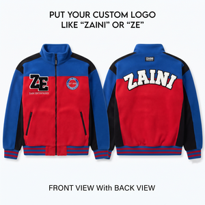 Premium 240g Plush Fleece Zipper Pullover <b>Jacket</b> Men's Warm Custom Logo Embossed Streetwear Waterproof Breathable Quick Dry - Product Image 1