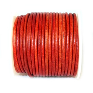 Customizable Vintage Round <b>Leather</b> <b>Cords</b> for Jewelry Making Unique Accessories in 3mm 4mm 5mm 6mm 8mm 10mm 12mm Sizes" - Product Image 2