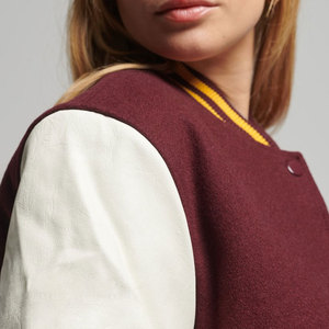 เสื้อแจ็คเก็ต Letterman วัสดุทนทาน คุณภาพเยี่ยม ทรงโอเวอร์ไซส์ มีสินค้าพร้อมส่ง - Product Image 4