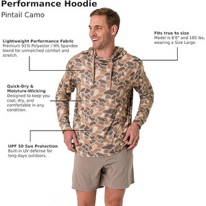 Sweat à capuche décontracté en molleton doux 100 % coton, motif camouflage uni, coupe confortable, style urbain élégant pour l'extérieur en hiver - Product Image 5