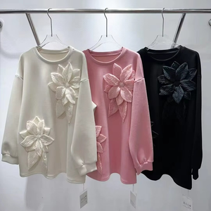 เสื้อฮู้ดคริสตัลมุกสำหรับผู้หญิงขายส่ง & เสื้อสเวตเชิ้ตตัวยาว ไซส์พลัส สไตล์แฟชั่น ขายส่งมีจำหน่าย - Product Image 2