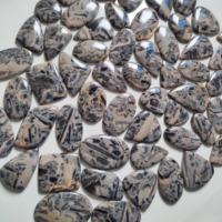 Pierre précieuse cabochon en hornblende 100 % naturelle de haute qualité, 29-55 mm, en vrac pour la fabrication de bijoux, Mahnaj Gems Rajasthan