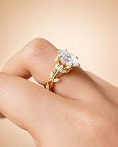 แหวนเพชรทรงมาร์คีส์ 1.50 กะรัต เพาะเลี้ยงในห้องปฏิบัติการ ทอง 14K แหวนหมั้น รับรองโดย IGI สไตล์วินเทจ สำหรับผู้หญิง เหมาะสำหรับวันครบรอบแต่งงานหรือเป็นแหวนแทนคำมั่นสัญญา - Product Image 3