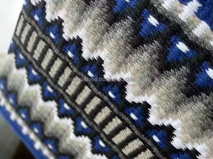 Meilleure qualité de laine de Nouvelle-Zélande Double tissage tapis de selle tissés à la main couleurs attrayantes pour Western Riding Show Horse Blanket - Product Image 2