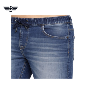 Pantalones Cargo de Mezclilla Desgastados para Hombre, Cintura Media, Pierna Recta, Casuales de Verano, 100% Algodón, Tejido Transpirable, con Botones - Product Image 6