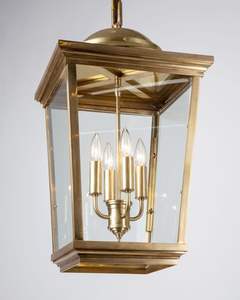 Farol Colgante Tradicional de Latón, Ideal para Decoración de Templos, Iluminación Festiva y Diseño Interior Étnico - Product Image 1