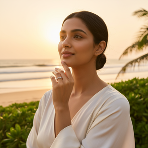 <b>Handmade</b> Diamond Curved Wedding Ring Elegant Wedding Band 925 Sterling <b>Silver</b> Ring <b>Jewellery</b> for Women and Girls Wear - Product Image 5