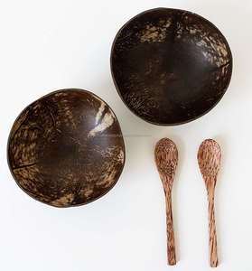 Meilleure vente durable DHT fabriqué à la main de haute qualité bol en coquille de noix de coco personnalisé nouveau cadeau ensembles de vaisselle faits à la main du Vietnam - Product Image 5