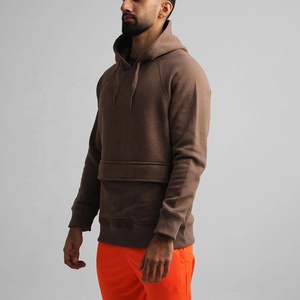 Sudadera con capucha de algodón para hombre y mujer, prenda deportiva masculina de gran tamaño con estampado de Logo personalizable, con bolsillos en la parte delantera, de alta calidad, OEM - Product Image 5
