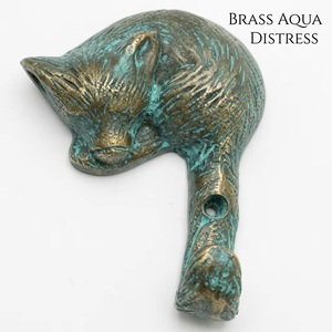 Ba Vintage Cat <b>Wall</b> <b>Hook</b> Rustic Handmade Cast Iron Eco-Friendly Durable Self-adhesive Single <b>Hook</b> Animal Design for Clothing - Product Image 2