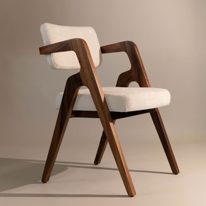 Modern Solid Wood <b>Dining</b> <b>Chair</b> Upholstered Seat Back Eco-Friendly Durable Design for Apartment Home Bar Restaurant Hotel Use - Product Image 1