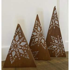 <b>Wooden</b> and MDF <b>Christmas</b> <b>Tree</b> Table Top Decor for Festive Ambience - Product Image 6