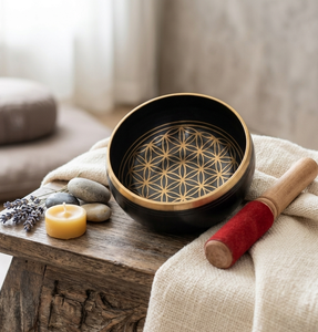 Cuenco Tibetano para Meditación - Cuenco de Sonido Metálico Forjado a Mano con Martillo y Cojín - Product Image 3