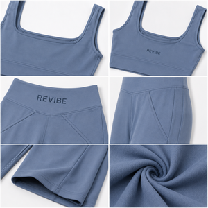 Women <b>Yoga</b> Fitness Clothing Set High Waist Flare <b>Pants</b> Crop Tank Top Two Piece Gym Workout Activewear Wholesale - Product Image 6