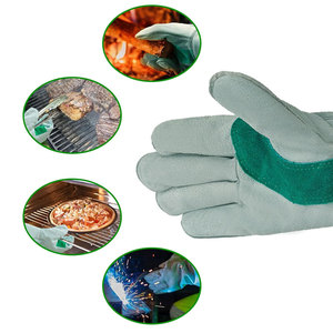 Gants de mécanicien imperméables pour travaux en extérieur, utilisation professionnelle, logo personnalisé, gants de travail en cuir de sécurité à bas prix - Product Image 6